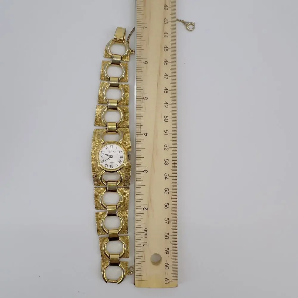 Rhapsody Royale Manual Wind Working Ladies Vintage Watch  Gold Tone